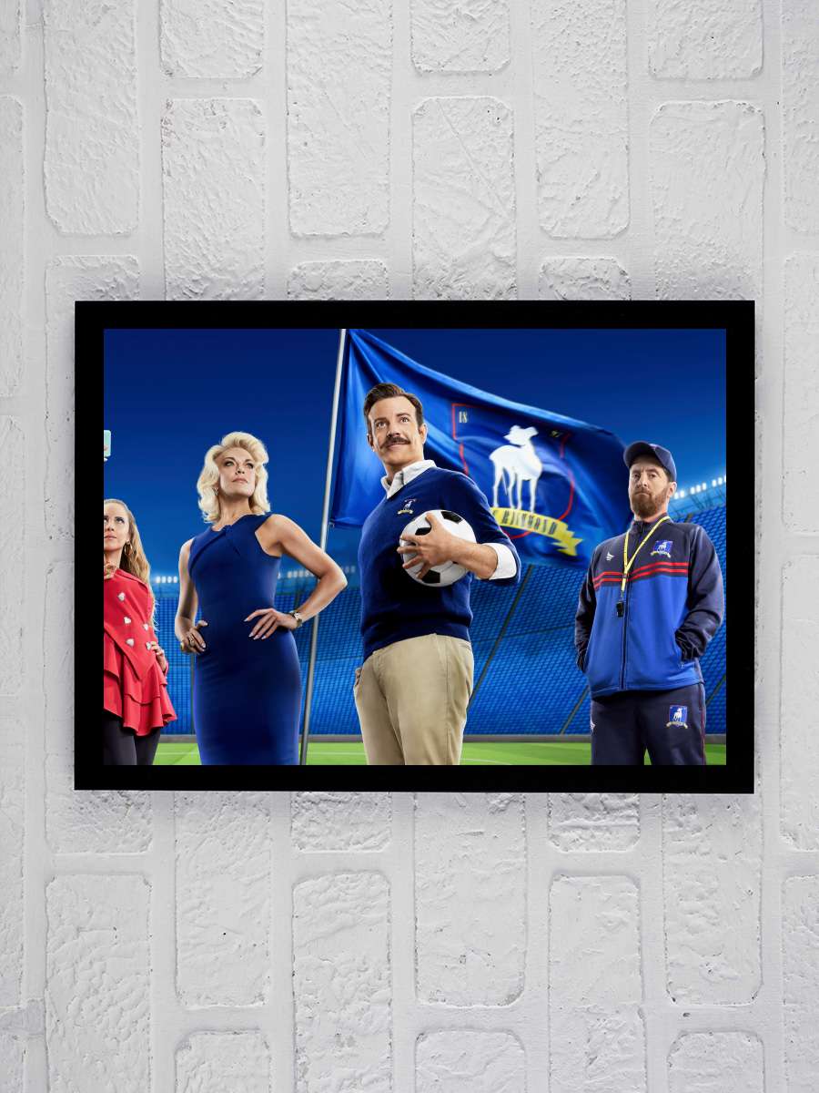 Ted Lasso Dizi Tablo Siyah Çerçeveli Dizi Poster Duvar Tablo