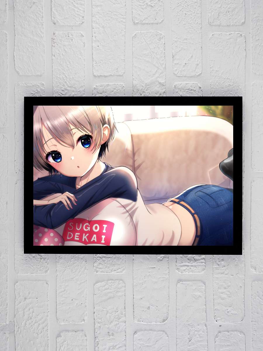 Uzaki-chan wa Asobitai! - 宇崎ちゃんは遊びたい！ Dizi Tablo Siyah Çerçeveli Dizi Poster Duvar Tablo