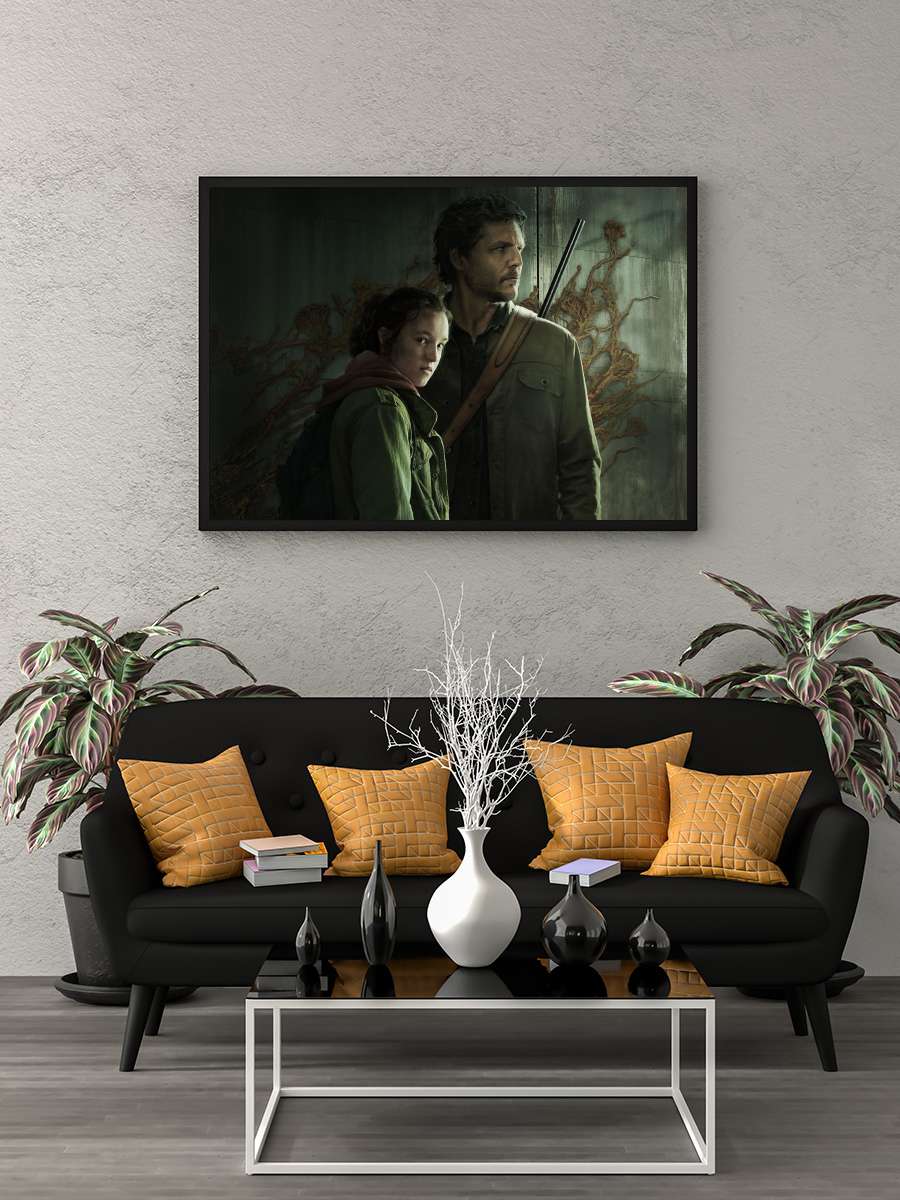 The Last of Us Dizi Tablo Siyah Çerçeveli Dizi Poster Duvar Tablo