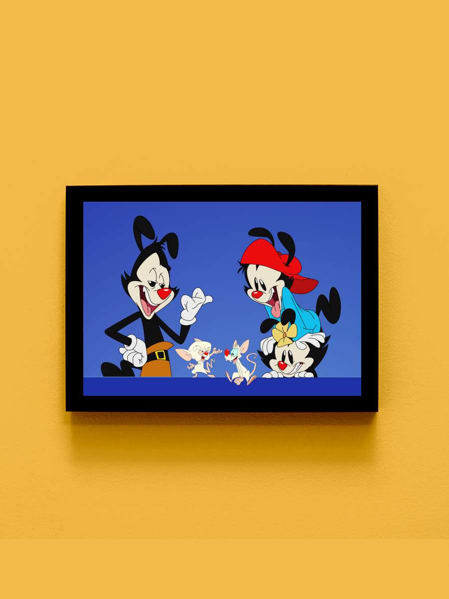 Animaniacs Dizi Tablo Siyah Çerçeveli Dizi Poster Duvar Tablo