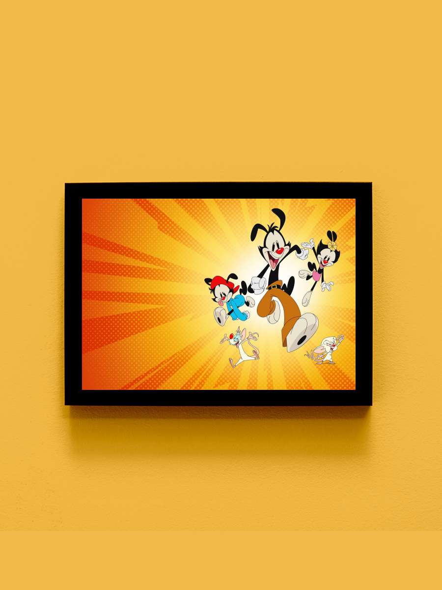 Animaniacs Dizi Tablo Siyah Çerçeveli Dizi Poster Duvar Tablo