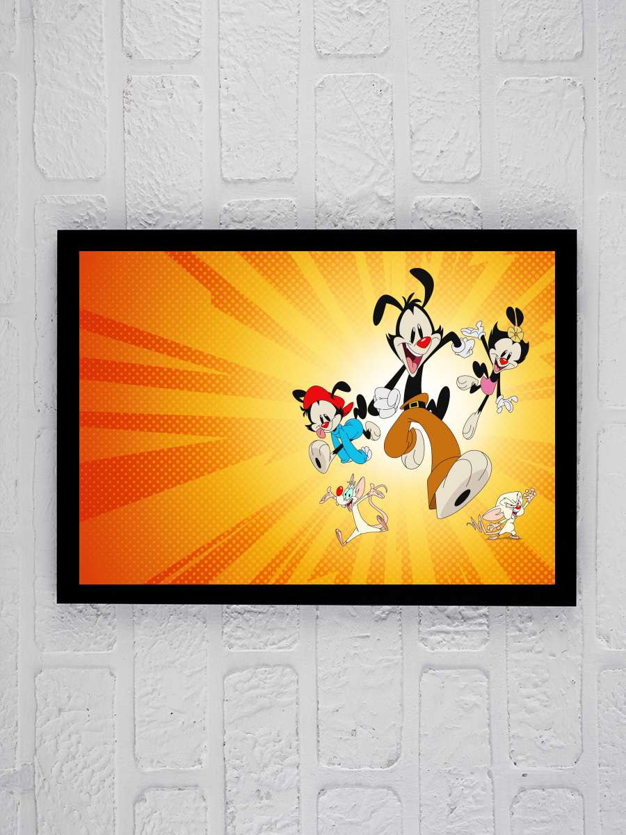 Animaniacs Dizi Tablo Siyah Çerçeveli Dizi Poster Duvar Tablo