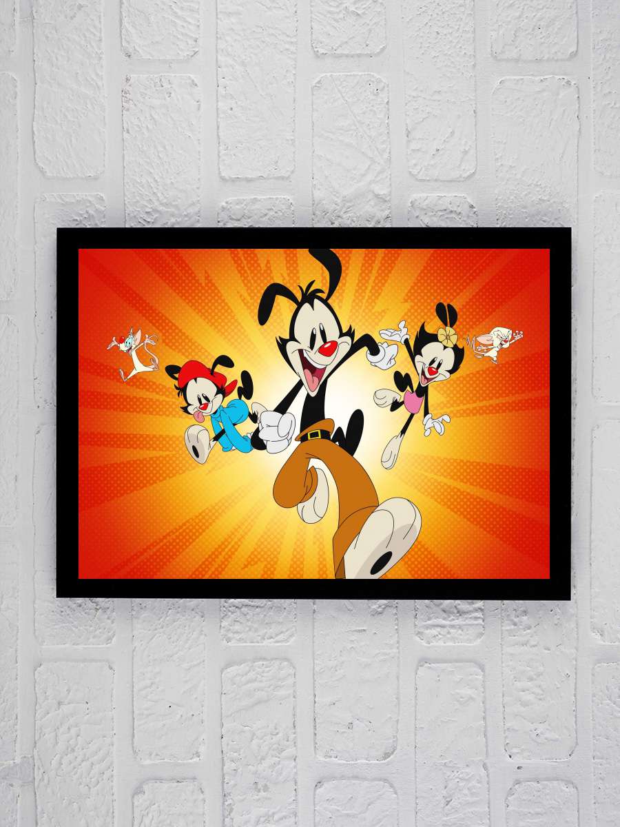 Animaniacs Dizi Tablo Siyah Çerçeveli Dizi Poster Duvar Tablo