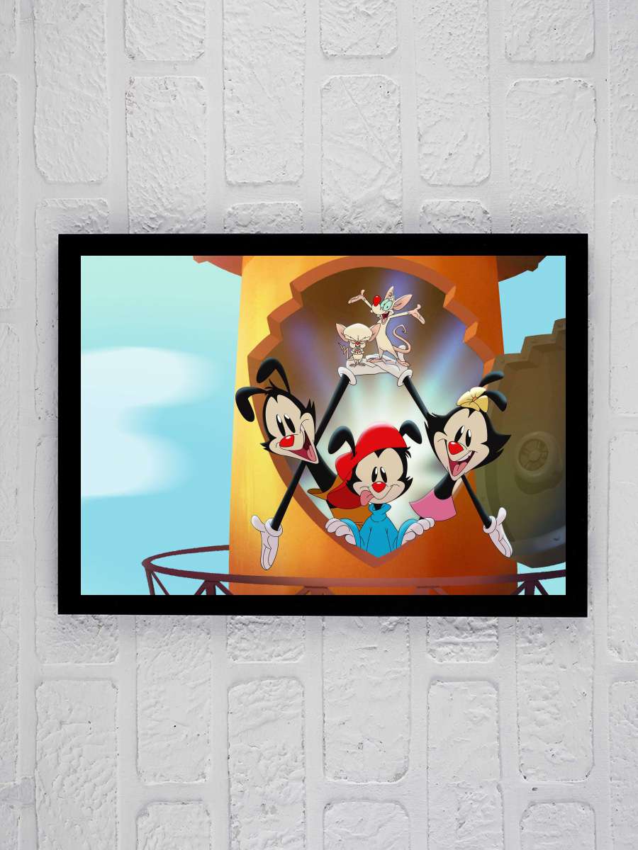 Animaniacs Dizi Tablo Siyah Çerçeveli Dizi Poster Duvar Tablo