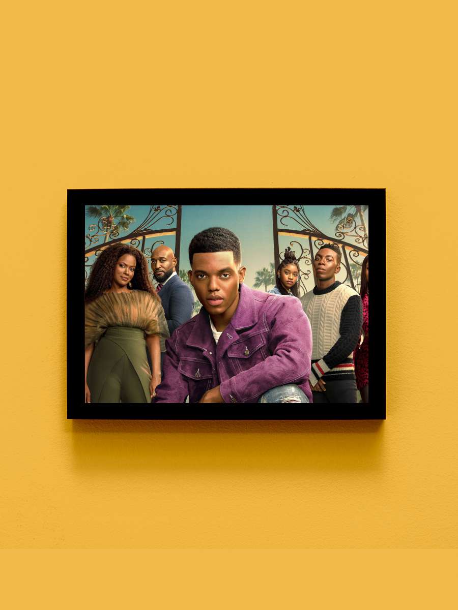 Bel-Air Dizi Tablo Siyah Çerçeveli Dizi Poster Duvar Tablo