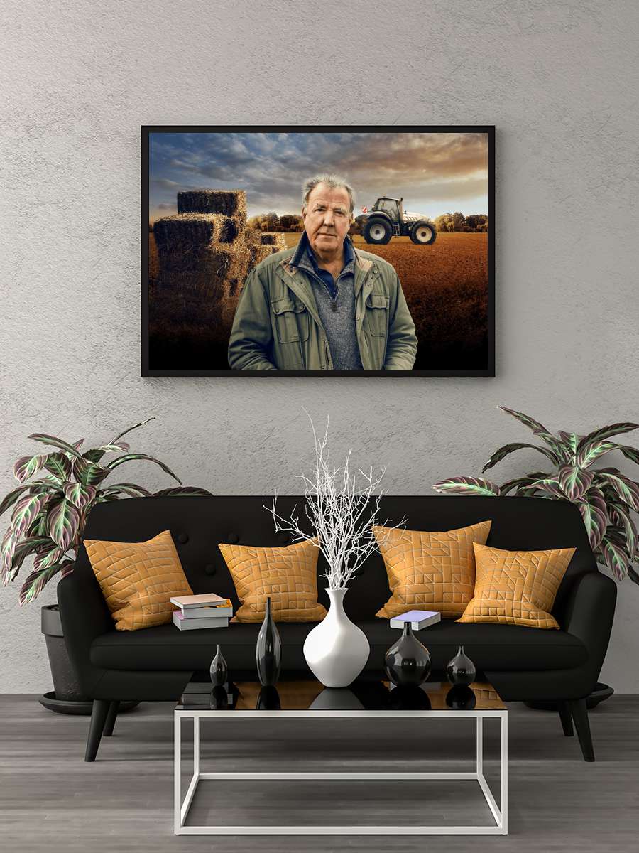 Clarkson'ın Çiftliği - Clarkson's Farm Dizi Tablo Siyah Çerçeveli Dizi Poster Duvar Tablo