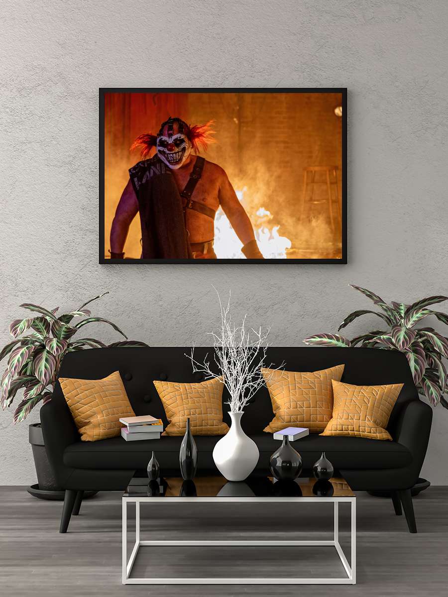 Twisted Metal Dizi Tablo Siyah Çerçeveli Dizi Poster Duvar Tablo