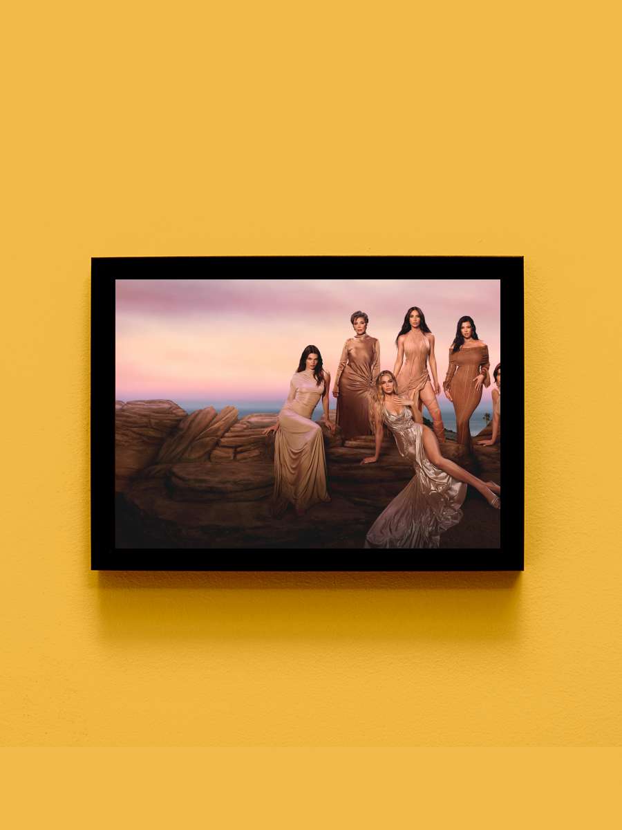 The Kardashians Dizi Tablo Siyah Çerçeveli Dizi Poster Duvar Tablo