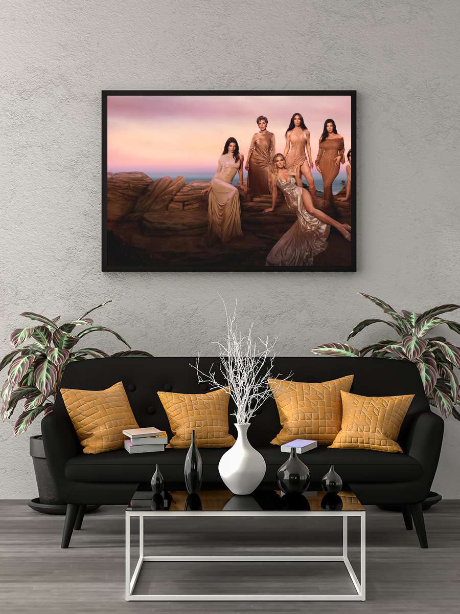 The Kardashians Dizi Tablo Siyah Çerçeveli Dizi Poster Duvar Tablo