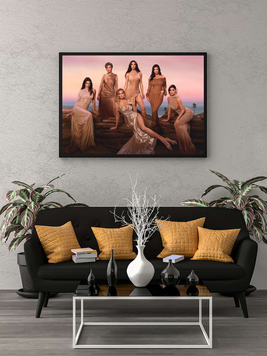 The Kardashians Dizi Tablo Siyah Çerçeveli Dizi Poster Duvar Tablo