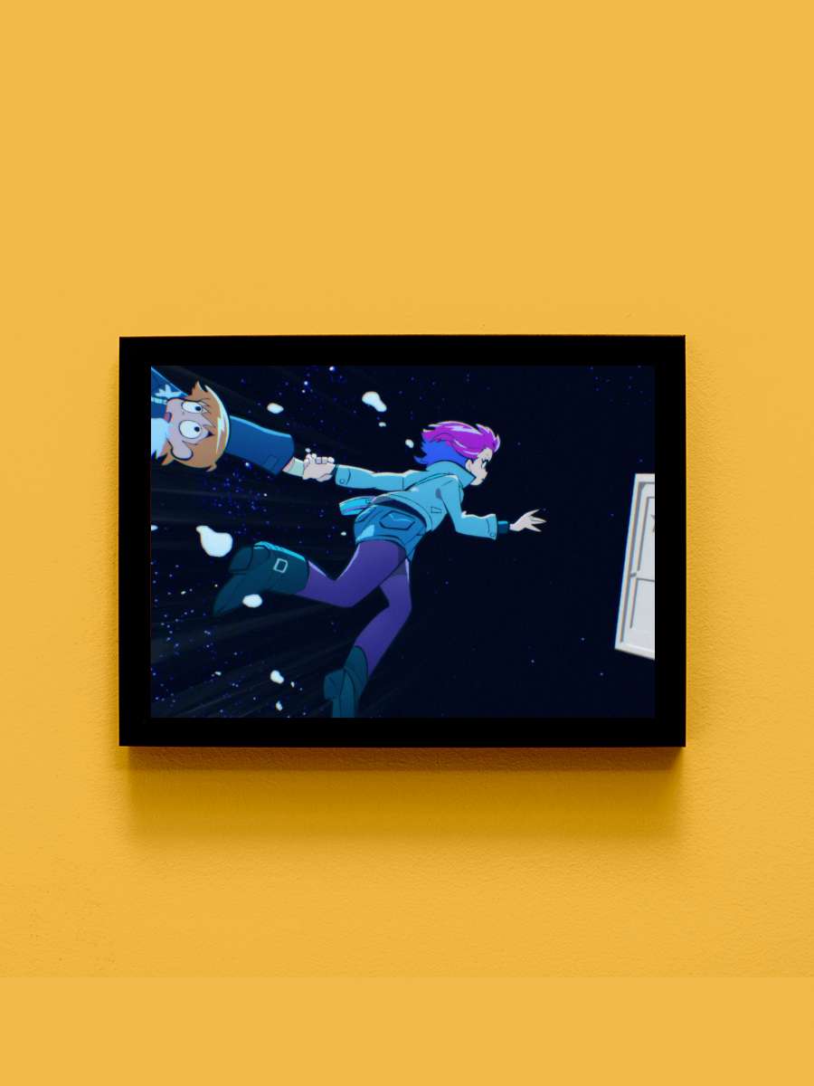 Scott Pilgrim Takes Off Dizi Tablo Siyah Çerçeveli Dizi Poster Duvar Tablo