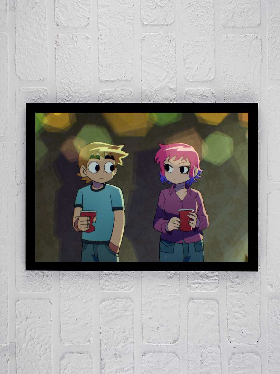 Scott Pilgrim Takes Off Dizi Tablo Siyah Çerçeveli Dizi Poster Duvar Tablo