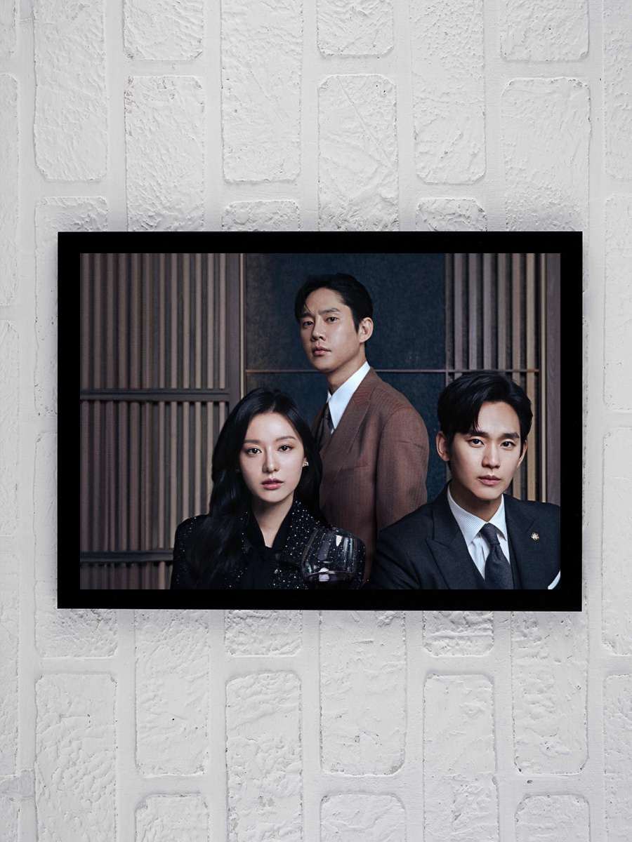 Queen of Tears - 눈물의 여왕 Dizi Tablo Siyah Çerçeveli Dizi Poster Duvar Tablo