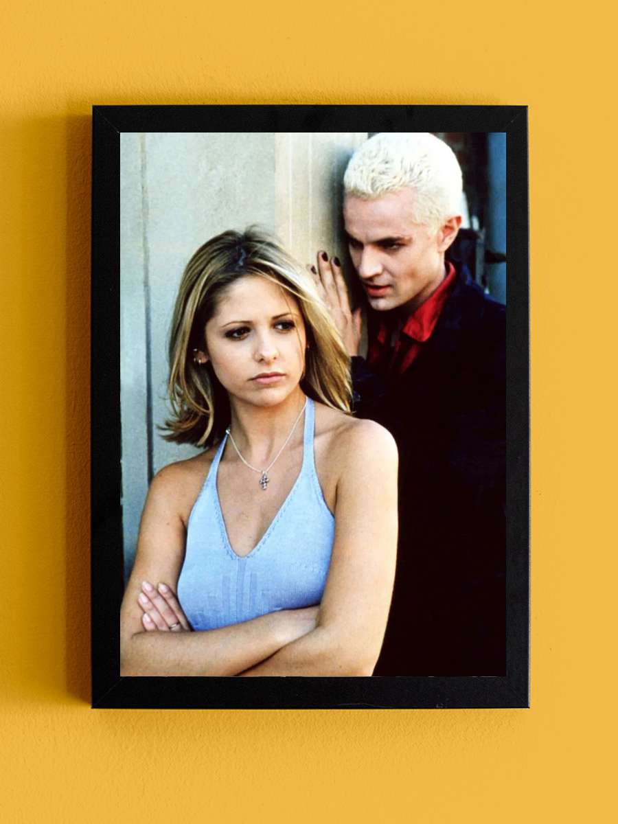 Vampir Avcısı Buffy - Buffy the Vampire Slayer Dizi Tablo Siyah Çerçeveli Dizi Poster Duvar Tablo