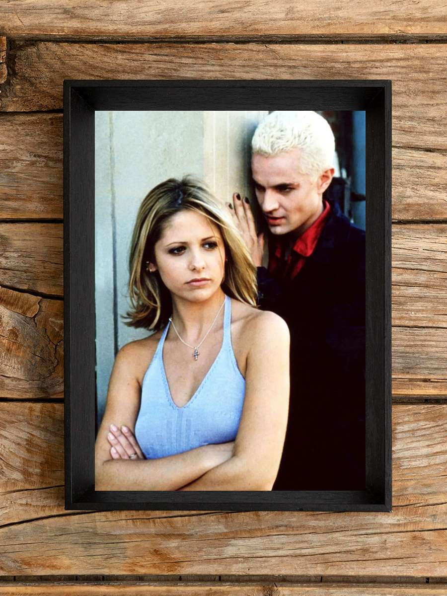 Vampir Avcısı Buffy - Buffy the Vampire Slayer Dizi Tablo Siyah Çerçeveli Dizi Poster Duvar Tablo