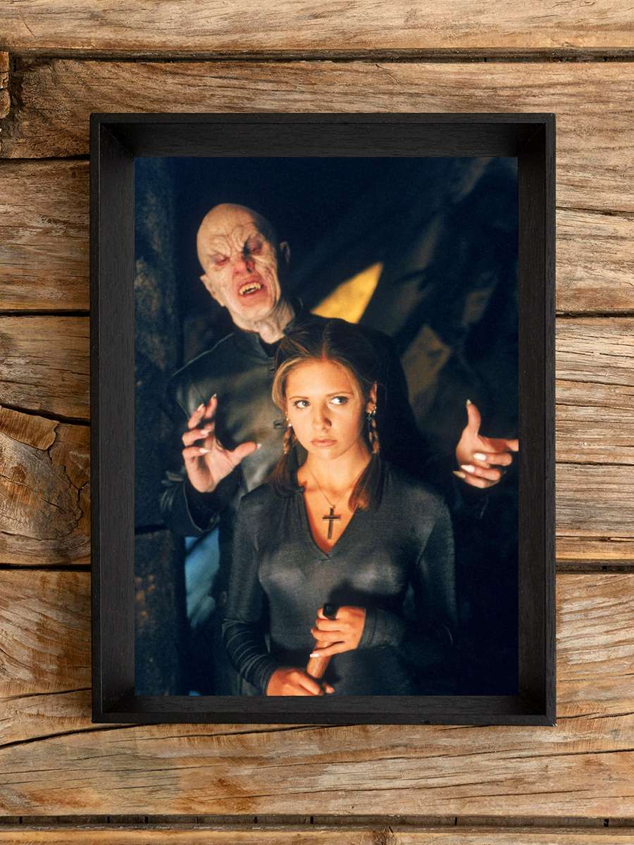 Vampir Avcısı Buffy - Buffy the Vampire Slayer Dizi Tablo Siyah Çerçeveli Dizi Poster Duvar Tablo