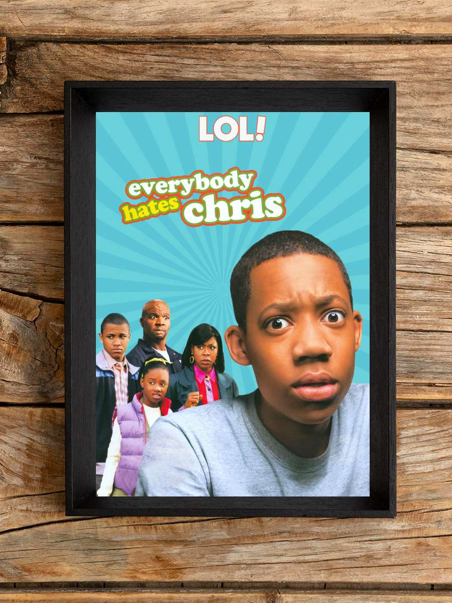 Everybody Hates Chris Dizi Tablo Siyah Çerçeveli Dizi Poster Duvar Tablo