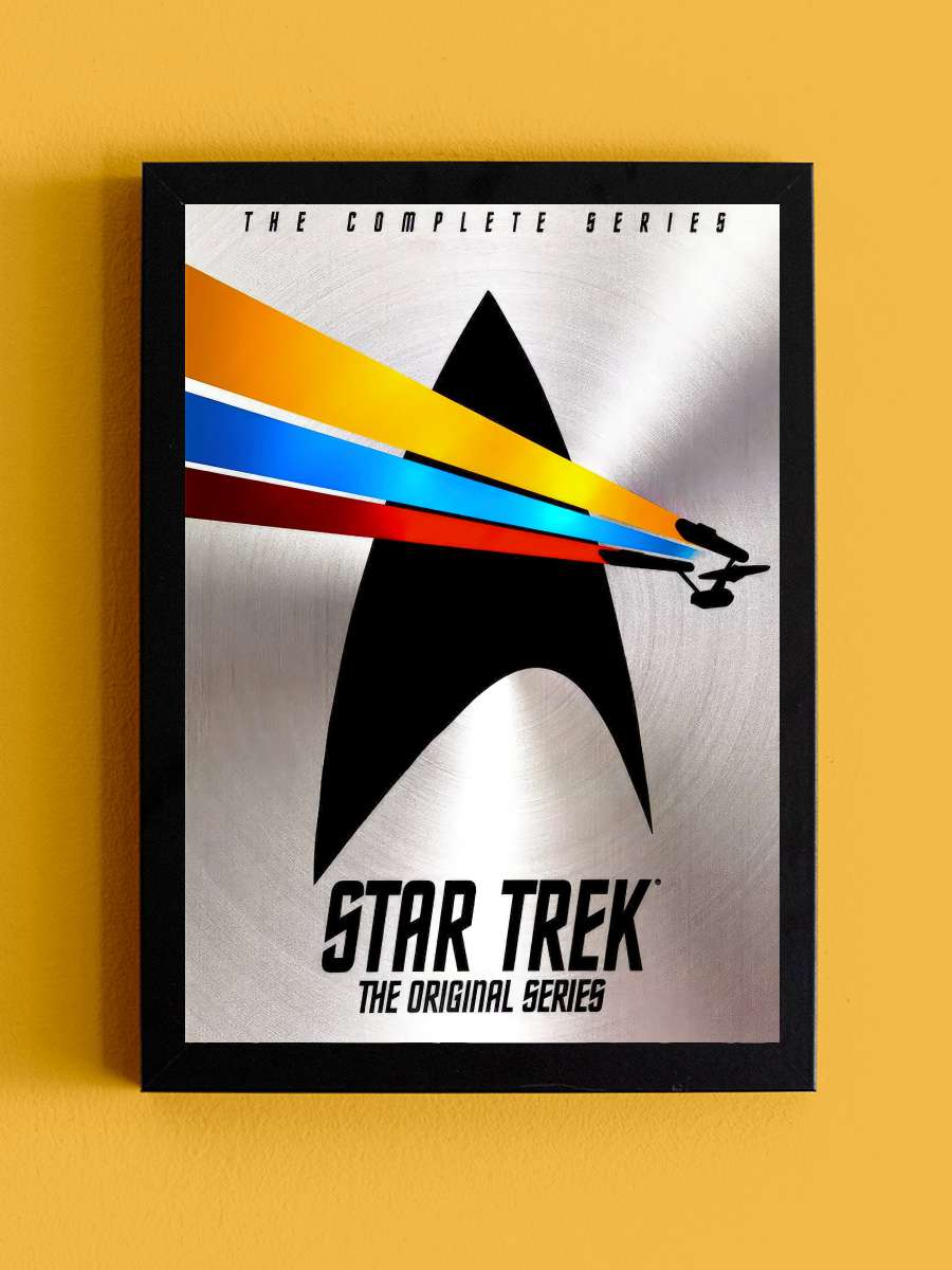 Star Trek Dizi Tablo Siyah Çerçeveli Dizi Poster Duvar Tablo