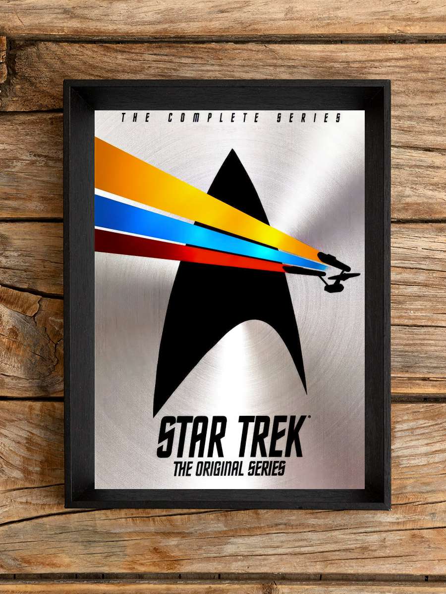 Star Trek Dizi Tablo Siyah Çerçeveli Dizi Poster Duvar Tablo