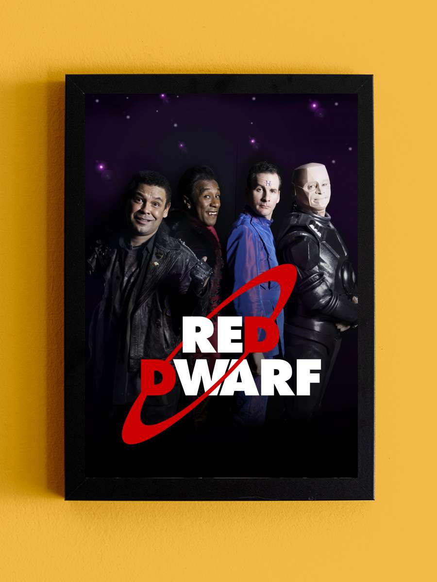 Red Dwarf Dizi Tablo Siyah Çerçeveli Dizi Poster Duvar Tablo