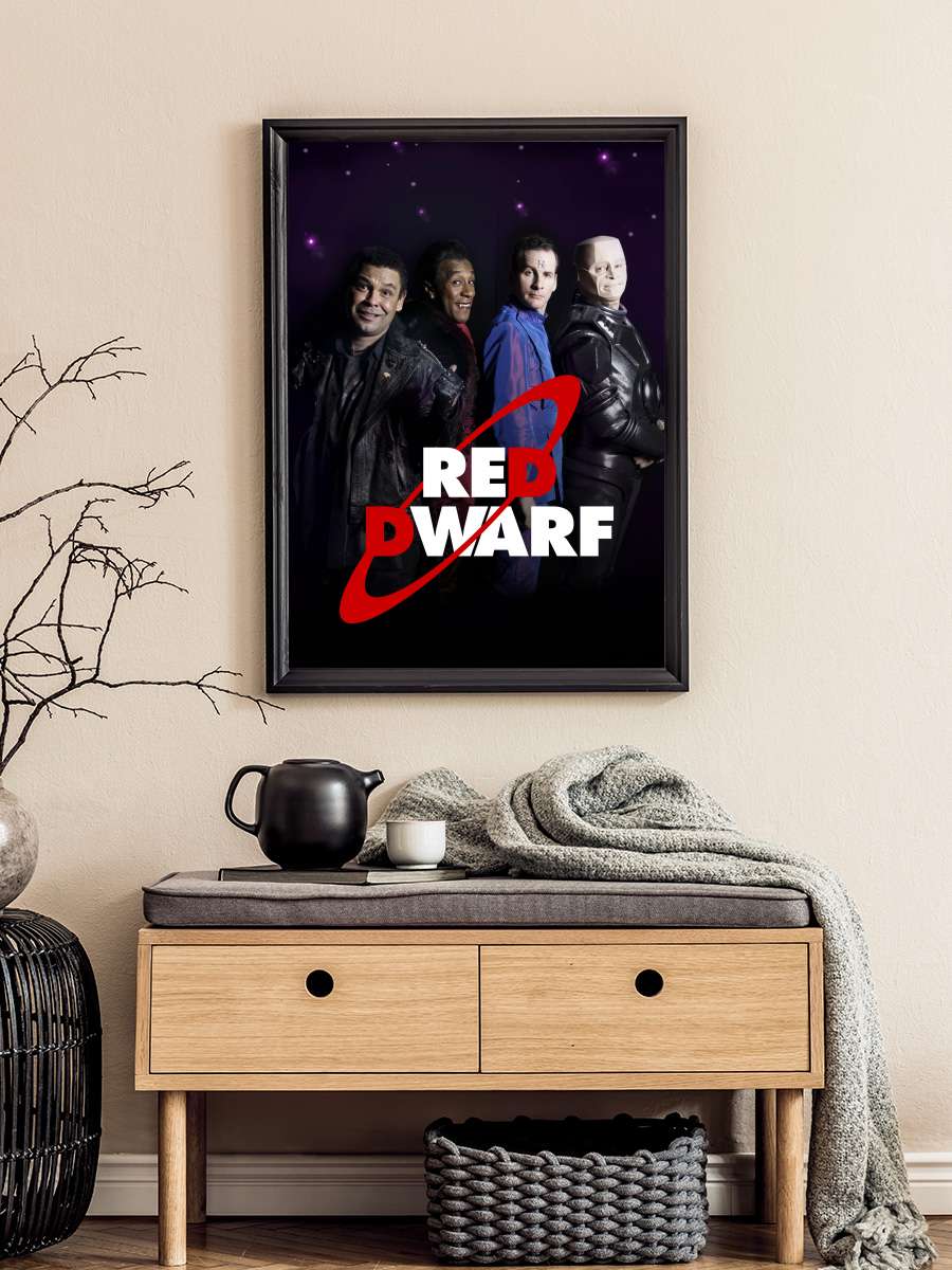 Red Dwarf Dizi Tablo Siyah Çerçeveli Dizi Poster Duvar Tablo