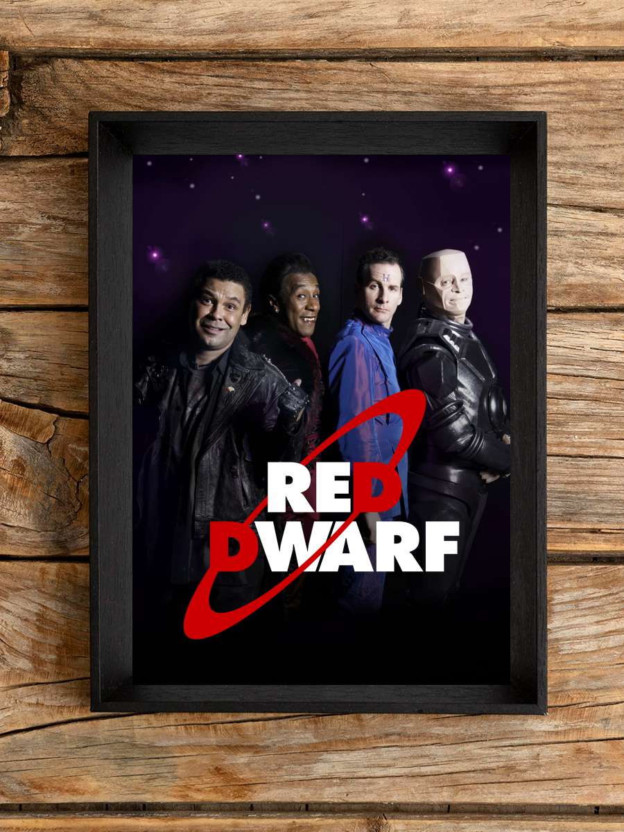 Red Dwarf Dizi Tablo Siyah Çerçeveli Dizi Poster Duvar Tablo