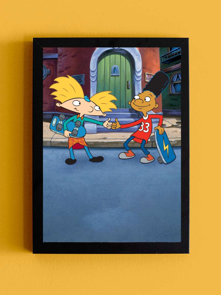 Hey Arnold! Dizi Tablo Siyah Çerçeveli Dizi Poster Duvar Tablo