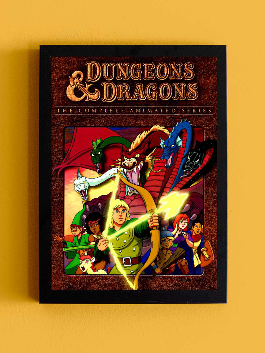 Dungeons & Dragons Dizi Tablo Siyah Çerçeveli Dizi Poster Duvar Tablo