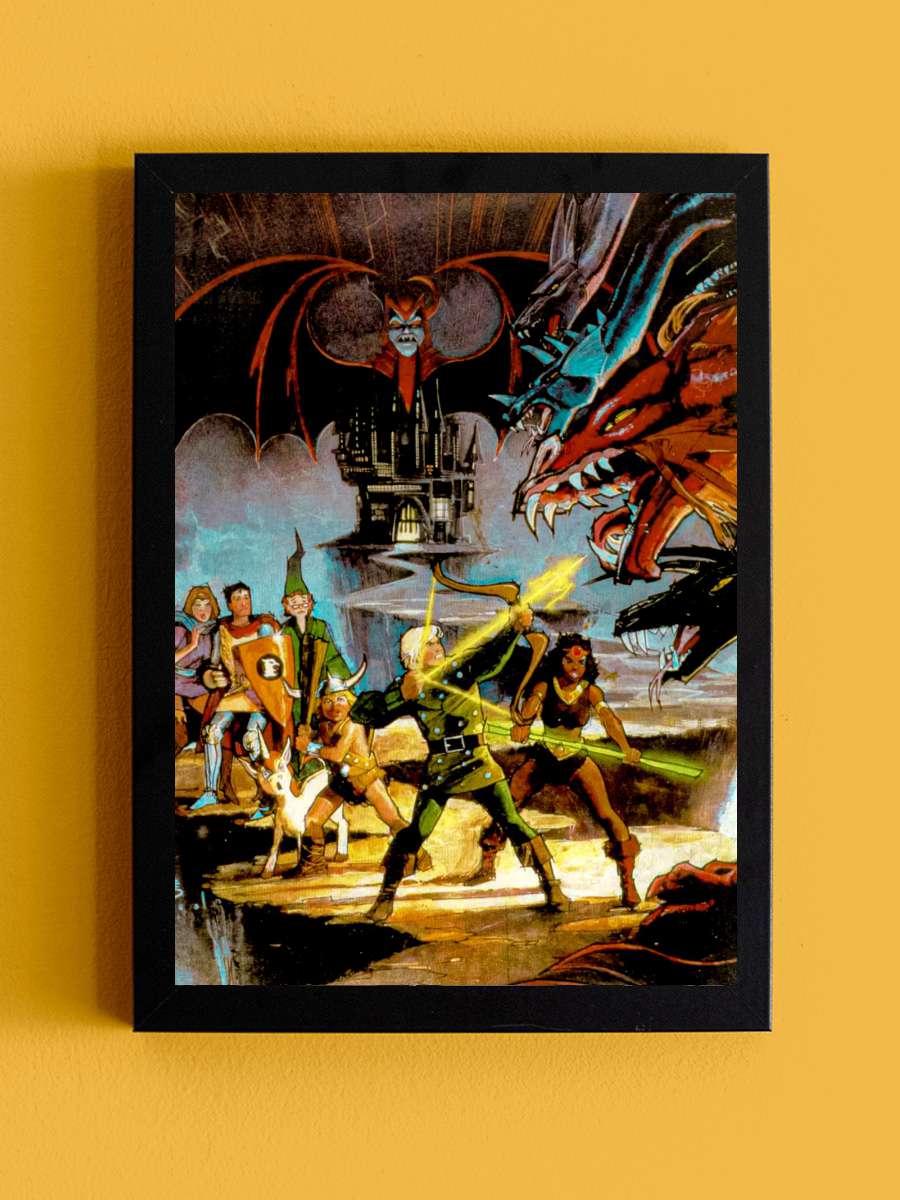 Dungeons & Dragons Dizi Tablo Siyah Çerçeveli Dizi Poster Duvar Tablo