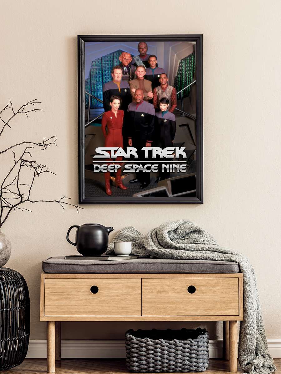 Star Trek: Deep Space Nine Dizi Tablo Siyah Çerçeveli Dizi Poster Duvar Tablo