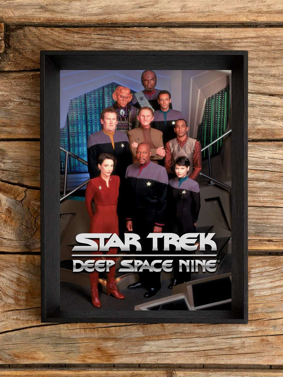 Star Trek: Deep Space Nine Dizi Tablo Siyah Çerçeveli Dizi Poster Duvar Tablo