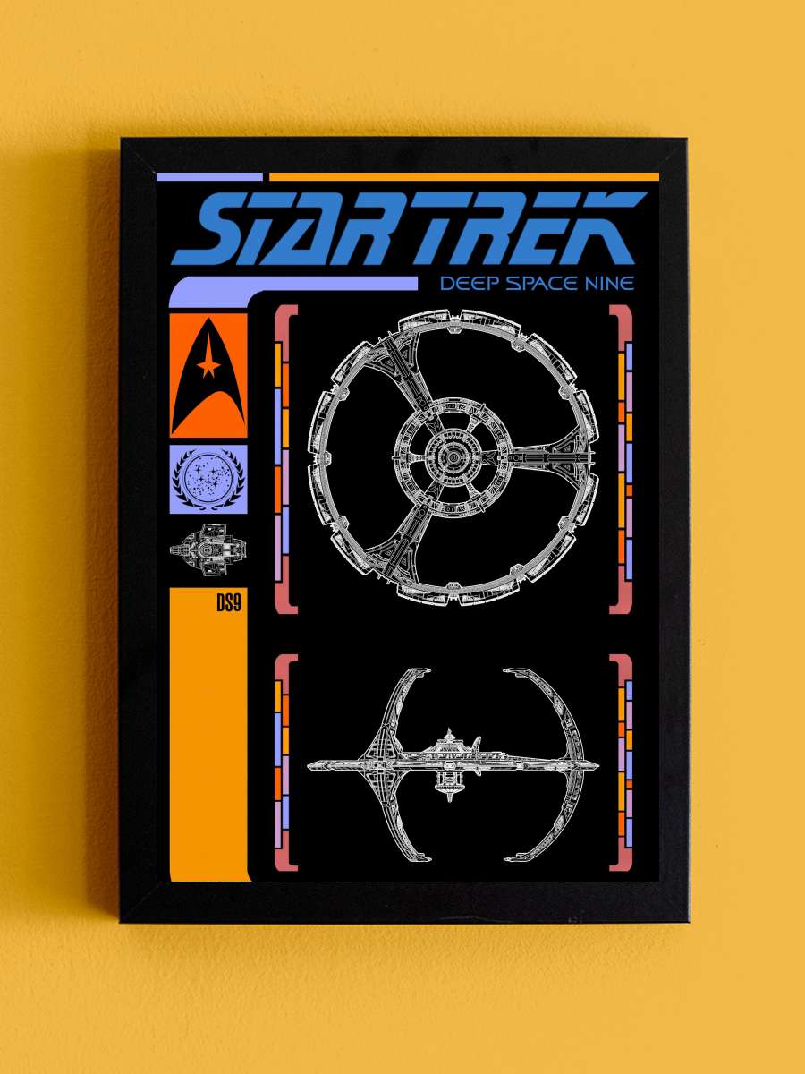 Star Trek: Deep Space Nine Dizi Tablo Siyah Çerçeveli Dizi Poster Duvar Tablo