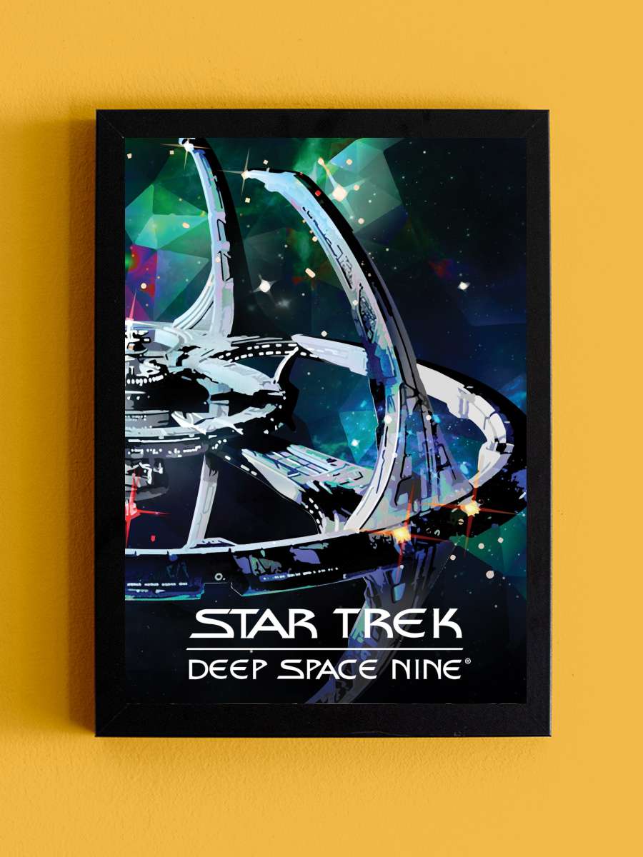 Star Trek: Deep Space Nine Dizi Tablo Siyah Çerçeveli Dizi Poster Duvar Tablo