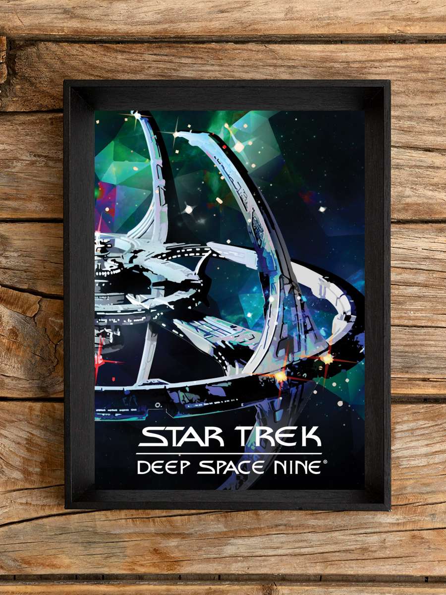 Star Trek: Deep Space Nine Dizi Tablo Siyah Çerçeveli Dizi Poster Duvar Tablo