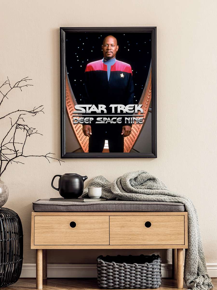 Star Trek: Deep Space Nine Dizi Tablo Siyah Çerçeveli Dizi Poster Duvar Tablo