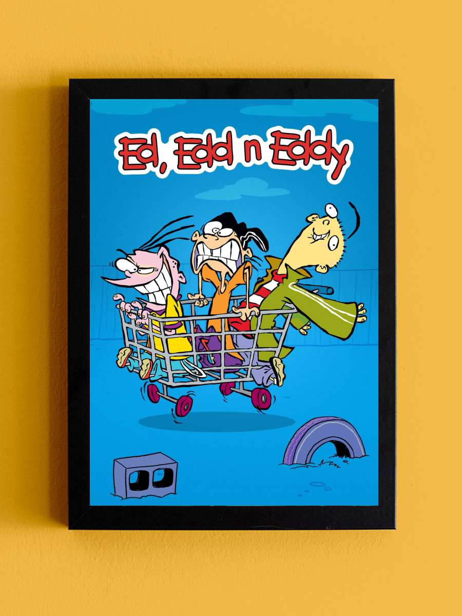 Ed, Edd ve Eddy - Ed, Edd n Eddy Dizi Tablo Siyah Çerçeveli Dizi Poster Duvar Tablo