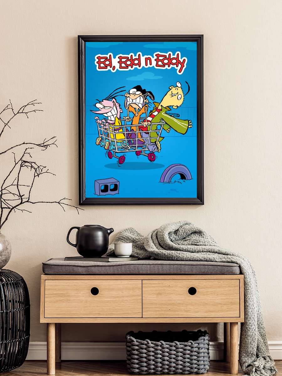 Ed, Edd ve Eddy - Ed, Edd n Eddy Dizi Tablo Siyah Çerçeveli Dizi Poster Duvar Tablo