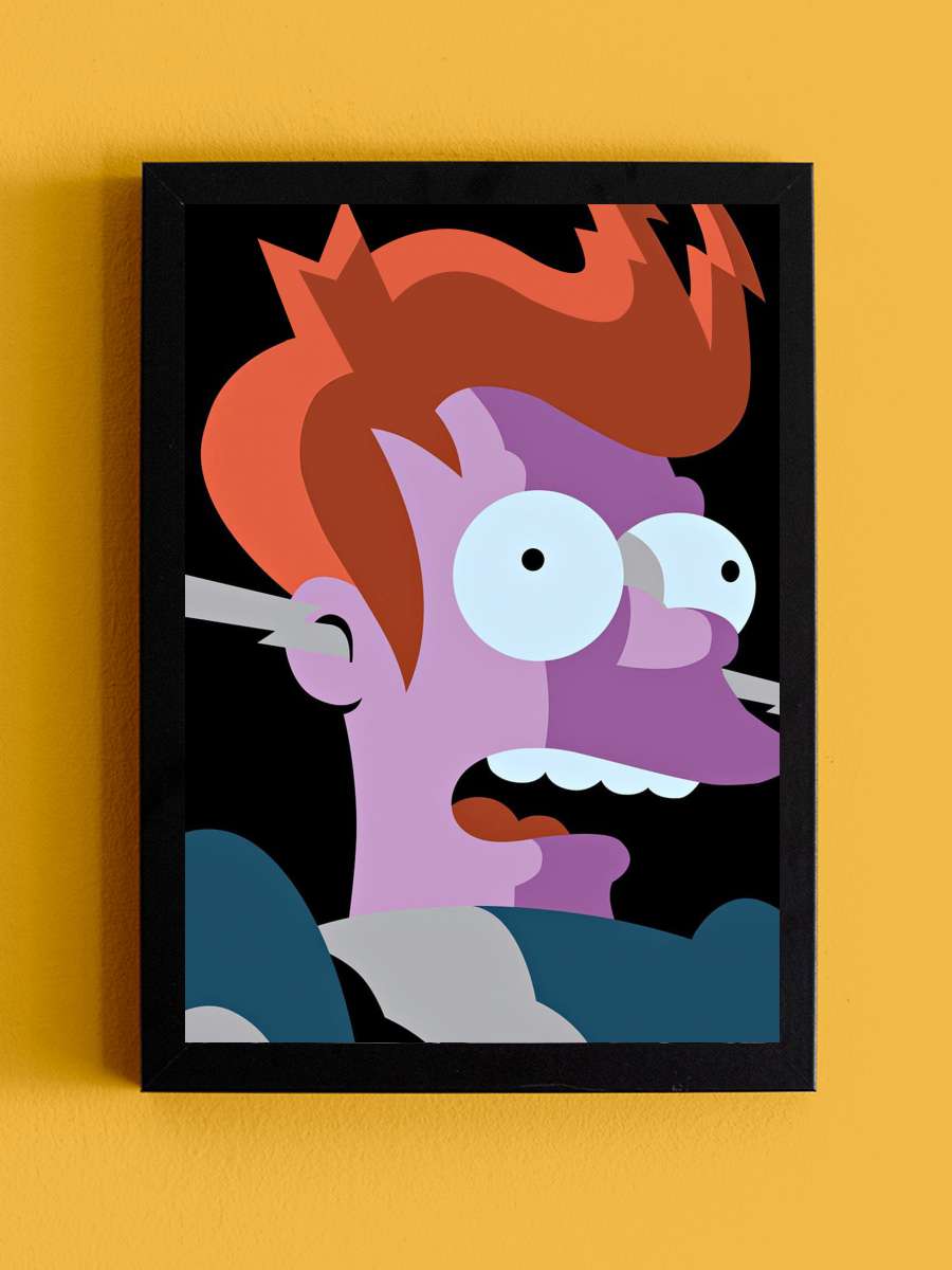 Futurama Dizi Tablo Siyah Çerçeveli Dizi Poster Duvar Tablo