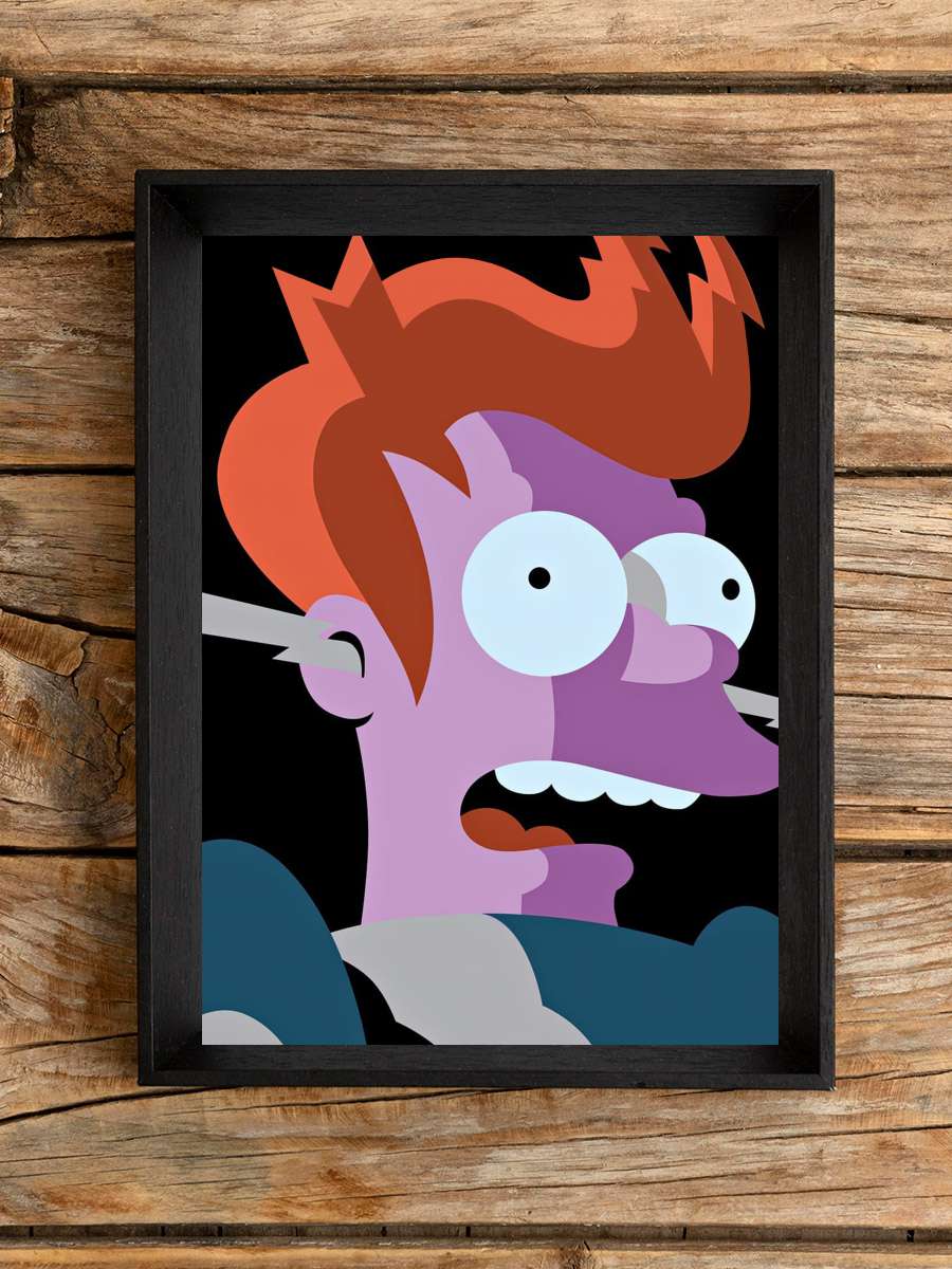 Futurama Dizi Tablo Siyah Çerçeveli Dizi Poster Duvar Tablo