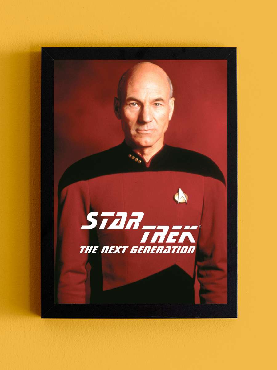 Star Trek: The Next Generation Dizi Tablo Siyah Çerçeveli Dizi Poster Duvar Tablo