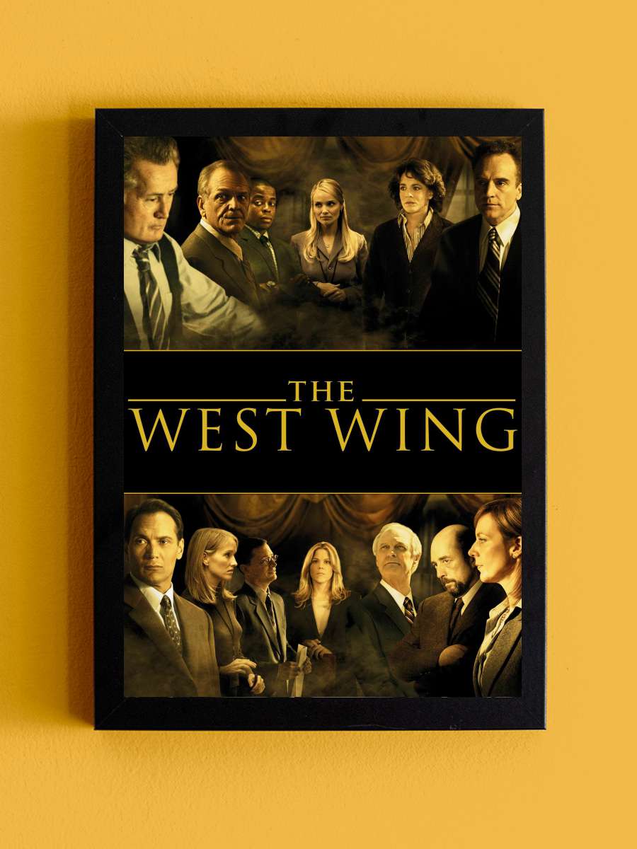 The West Wing Dizi Tablo Siyah Çerçeveli Dizi Poster Duvar Tablo