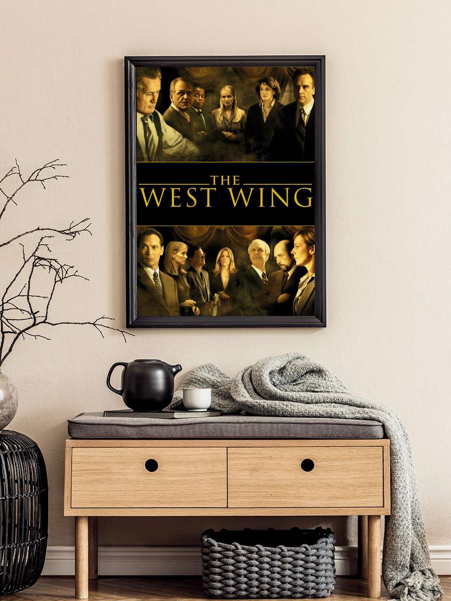 The West Wing Dizi Tablo Siyah Çerçeveli Dizi Poster Duvar Tablo