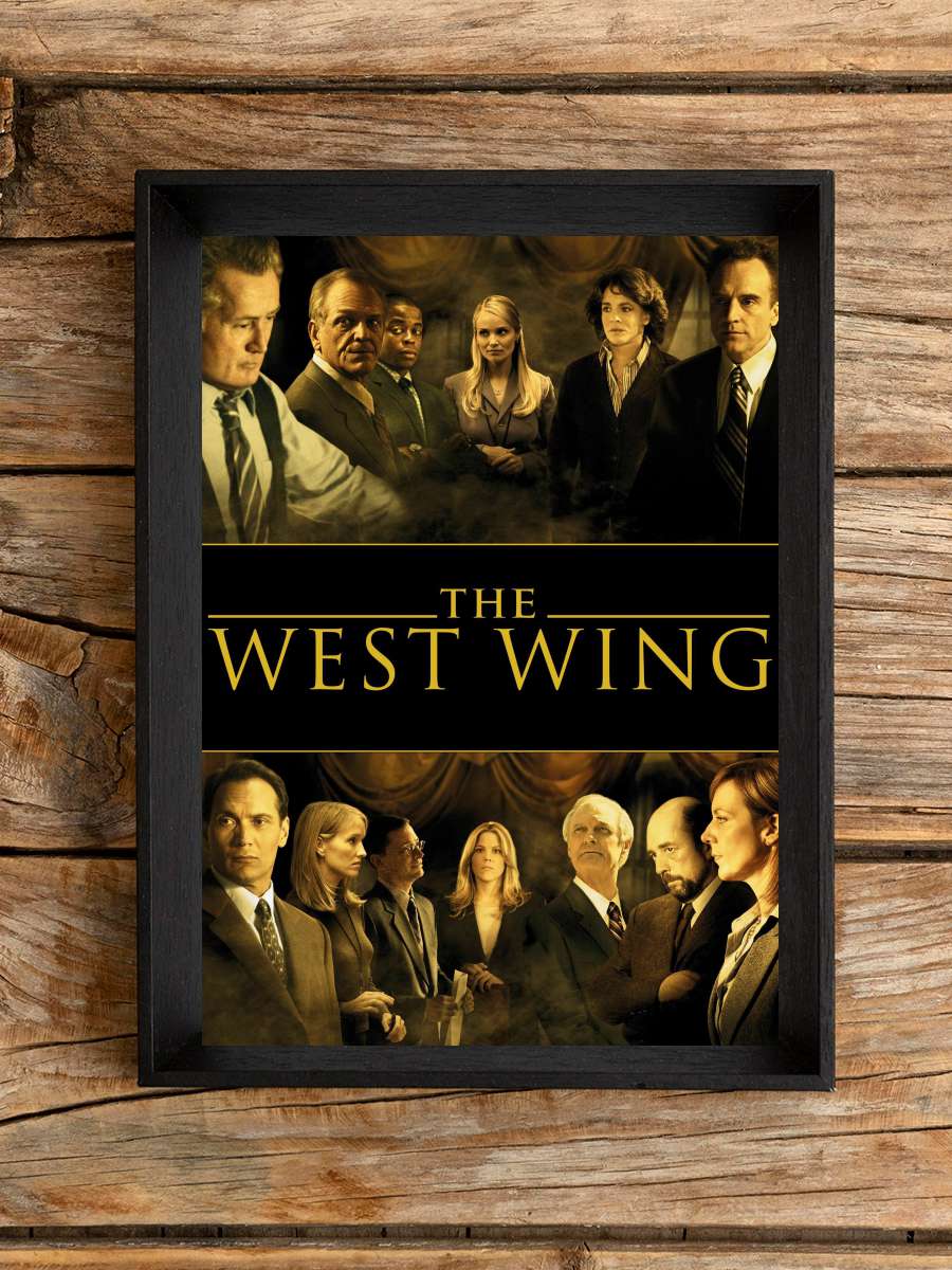 The West Wing Dizi Tablo Siyah Çerçeveli Dizi Poster Duvar Tablo