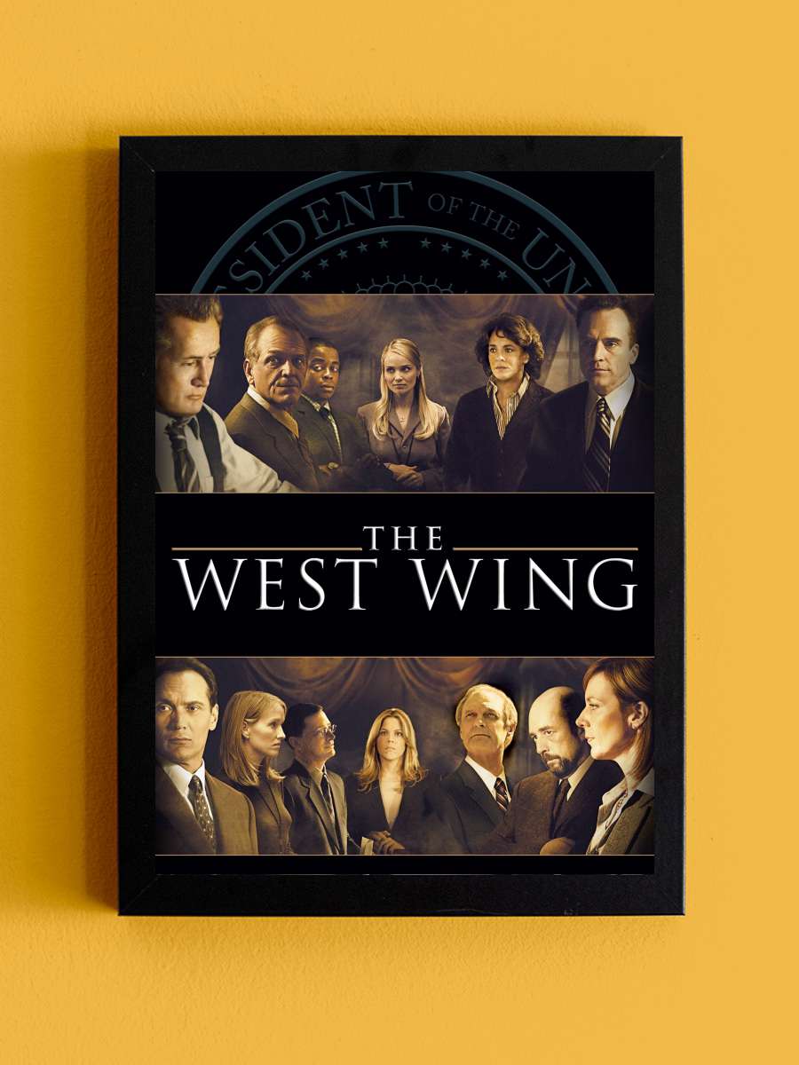 The West Wing Dizi Tablo Siyah Çerçeveli Dizi Poster Duvar Tablo