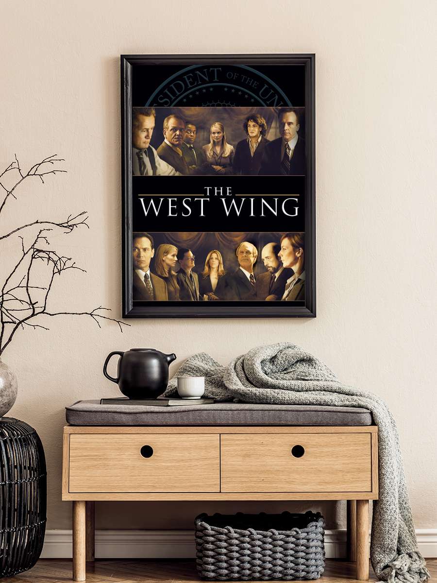 The West Wing Dizi Tablo Siyah Çerçeveli Dizi Poster Duvar Tablo