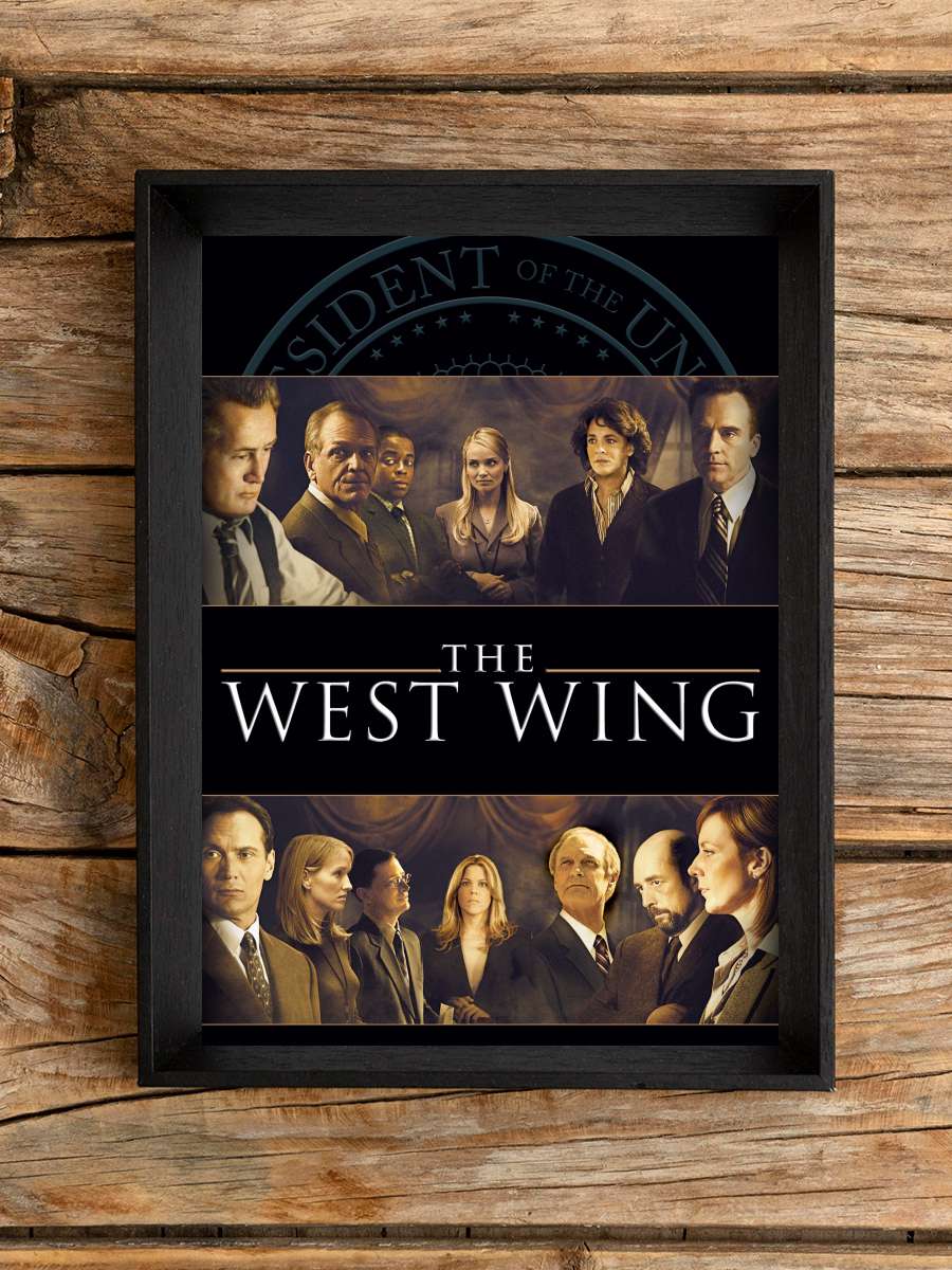 The West Wing Dizi Tablo Siyah Çerçeveli Dizi Poster Duvar Tablo