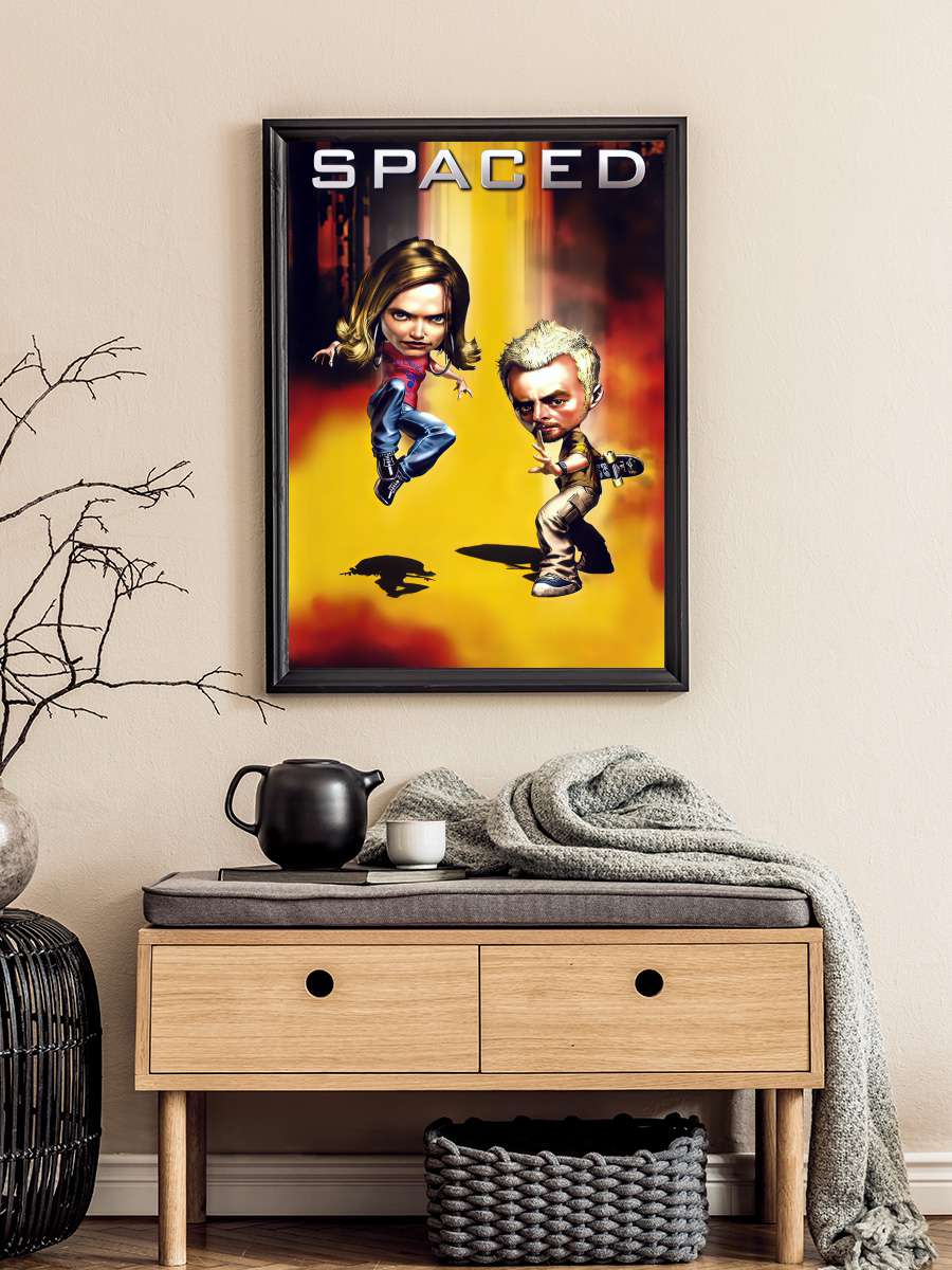 Spaced Dizi Tablo Siyah Çerçeveli Dizi Poster Duvar Tablo