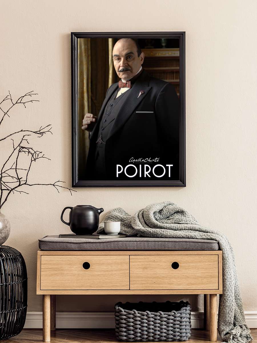 Herkül Puaro - Agatha Christie's Poirot Dizi Tablo Siyah Çerçeveli Dizi Poster Duvar Tablo