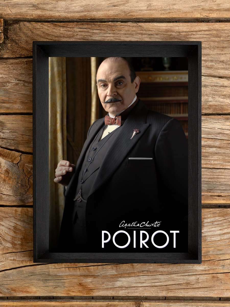 Herkül Puaro - Agatha Christie's Poirot Dizi Tablo Siyah Çerçeveli Dizi Poster Duvar Tablo