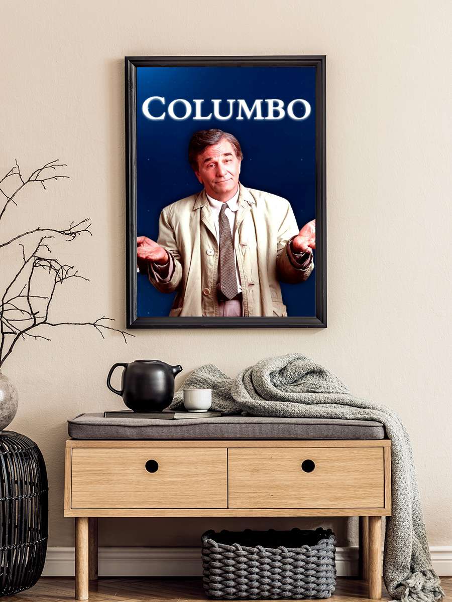 Columbo Dizi Tablo Siyah Çerçeveli Dizi Poster Duvar Tablo